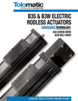 B3S & B3W ELECTRIC RODLESS LINEAR ACTUATORS ENDURANCE TECHNOLOGY B3S SCREW-DRIVE B3W BELT DRIVE